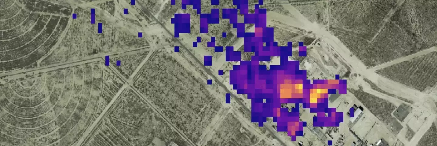 Visualization of Methane Plume 