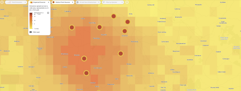 MethaneSAT web portal reveals total emissions picture