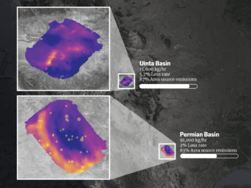 Permian and Uinta Basin satellite imagery