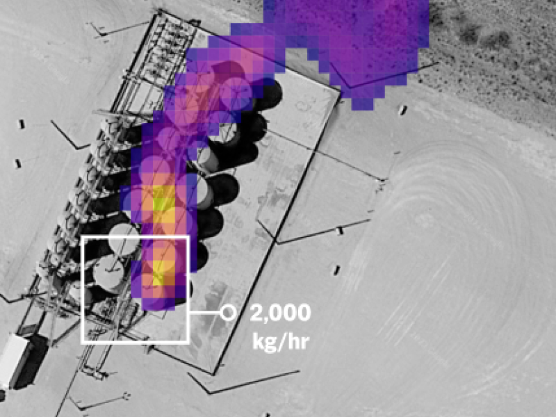 Satellite imagery of emissions